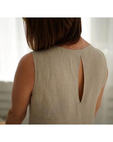 LNIANA SUKIENKA KALINA KOLOR NATURAL 100% LEN